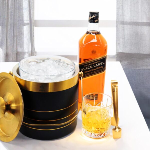 3L Double-Walled Stainless Steel Ice Bucket Set - Image 4