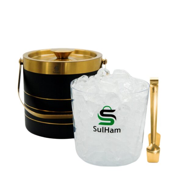 3L Double-Walled Stainless Steel Ice Bucket Set - Image 7
